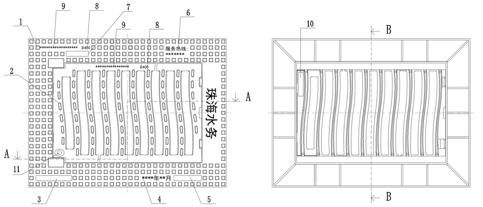 D400可調(diào)式防沉降平入式雨水箅樣式如圖
