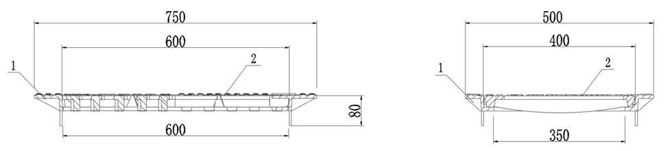 C250可調(diào)式防沉降平入式雨水箅樣式