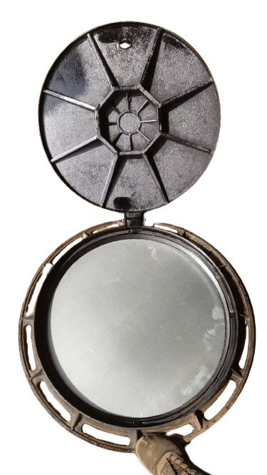 球墨鑄鐵雙層井蓋，鑄鐵雙層井蓋